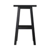 Artiss Bar Stools Kitchen Counter Stools Wooden Chairs Black x2