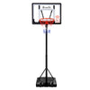 Everfit 2.6M Basketball Hoop Stand System Adjustable Portable Pro Kids Clear