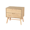 Artiss Bedside Table Drawers Side End Table Storage Cabinet Nightstand Oak GINO