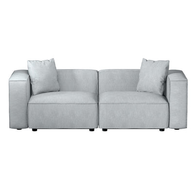 Artiss Modular Sofa Chaise Set 2-Seater Grey