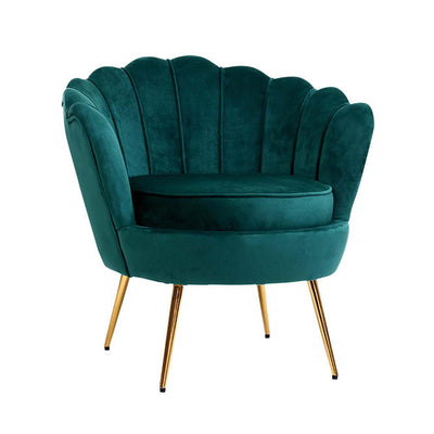 Artiss Armchair Velvet Green Callista