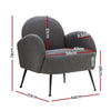 Artiss Armchair Boucle Charcoal Hanes