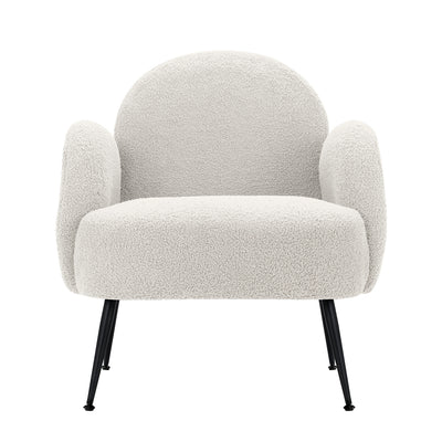 Artiss Armchair Lounge Chair Armchairs Accent Arm Chairs Sherpa Boucle White