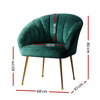 Artiss Armchair Velvet Green Eloise