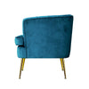 Artiss Armchair Velvet Blue Norvia