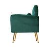 Artiss Armchair Green Velvet Caroline