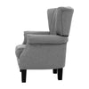 Artiss Armchair Wingback Grey Andrew