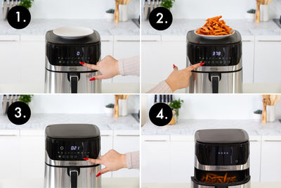 7L Air Fryer Wiz w/ Built-In Scale, 200C, 9 Cooking Programs