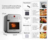 EUROCHEF 16L Digital Air Fryer Electric Airfryer Rotisserie Large Big Dry Cooker, Silver