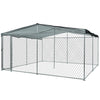 4x4m Dog Enclosure Kennel Large Chain Dogs Cat Cage Pet Animal Cover Shade Fencing Run Playpen