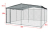 4x4m Dog Enclosure Kennel Large Chain Dogs Cat Cage Pet Animal Cover Shade Fencing Run Playpen