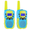 GOMINIMO 2 Pack Walkie Talkies for Kids with 40 Channels & LED Flashlight & LCD Screen (Blue and Green)