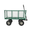 Wallaroo Steel Mesh Garden Trolley Cart - Green