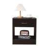 Dandi Bedside Table Nightstand with Drawer Set of 2 Brown