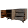 Stony 160cm Acacia Timber Buffet with Concrete Top - White