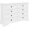 Celosia Dresser 8 Chest of Drawers Bedroom Acacia Timber Storage Cabinet - White