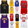 New Men's Basketball Jersey Sports T Shirt Tee Vest Tops Gym Chicago Los Angeles, Black - Chicago 23, M