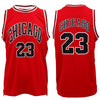 New Men's Basketball Jersey Sports T Shirt Tee Vest Tops Gym Chicago Los Angeles, Black - Chicago 23, L