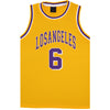 Kid's Basketball Jersey Tank Boys Sports T Shirt Tee Singlet Tops Los Angeles, Black - Los Angeles 6, 4