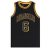 Kid's Basketball Jersey Tank Boys Sports T Shirt Tee Singlet Tops Los Angeles, Yellow - Los Angeles 6, 6