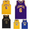 Kid's Basketball Jersey Tank Boys Sports T Shirt Tee Singlet Tops Los Angeles, Purple - Los Angeles 6, 8