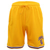 Men's Basketball Sports Shorts Gym Jogging Swim Board Boxing Sweat Casual Pants, Yellow - Los Angeles 6, S