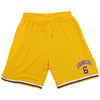 Men's Basketball Sports Shorts Gym Jogging Swim Board Boxing Sweat Casual Pants, Yellow - Los Angeles 6, L