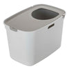 Top Entry Litter Box, Moderna Top Cat, Jumbo Size White/ Warm Grey