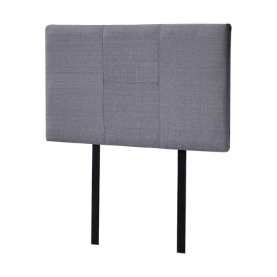 Linen Fabric Single Bed Headboard Bedhead - Grey