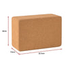 2 x Cork Yoga Block Organic Yoga Prop Accessory Exercise Brick