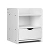 Bedside Table Side Nightstand Storage Drawer Shelf Bedroom Unit