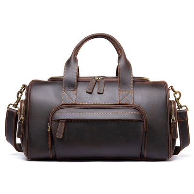 Men's Leather Hand Luggage Large Capacity