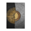 Golden Black Texture Canvas Painting