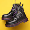 Leather Dr Martin Boots High-Top Laces