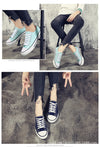 2021 Spring Canvas Shoes Lace Up Casual Flat Shoes Trendy Cloth Shoes