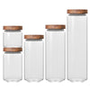Glass Storage Bottles 5 Pce Set