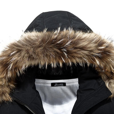 Men's Warm Overcoat Parka Hooded Jackets