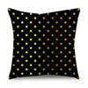 2 Piece Set Black Gold Cushion Covers