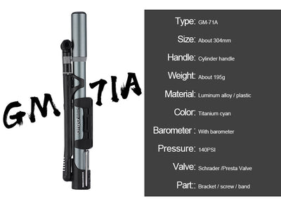 High-Pressure Bicycle Pump