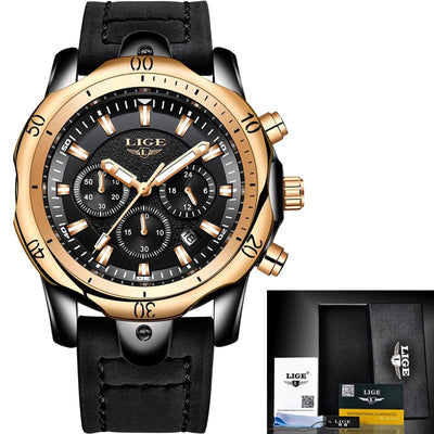 LIGE Men's Quartz Watch