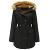 Hooded Fur Collar Jacket