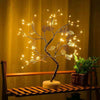 Warm Light Gold Leaf Tree Lamp