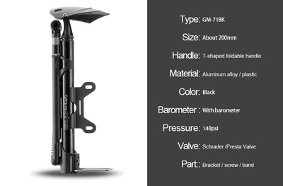 High-Pressure Bicycle Pump