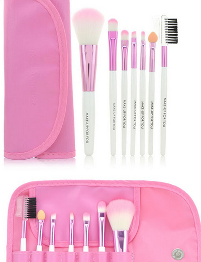 7 Make-up Brushes, High-End Makeup Brush Bag