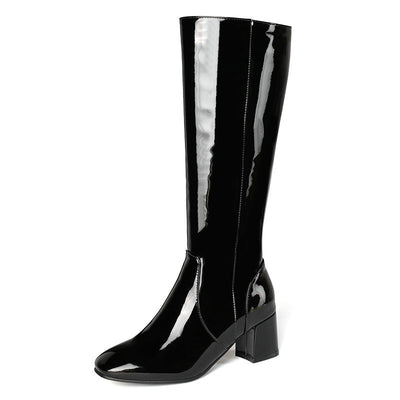 Italian Leather Knee Boots