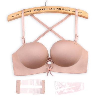 Invisible Drawstring Gather Bra