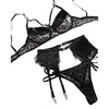 Polka Dot Mesh 3 Pce Lingerie Set