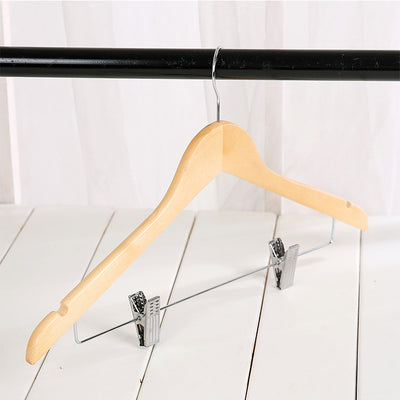 Solid Clothes Wood Hangers Set of 5