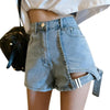 High Waist Denim Shorts