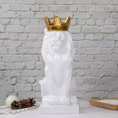 Crown Lion Ornament Statue